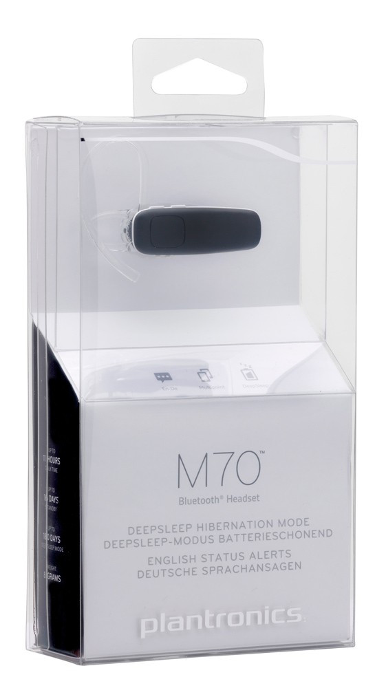 Słuchawka BT M70 multipoint, A2DP, czarna