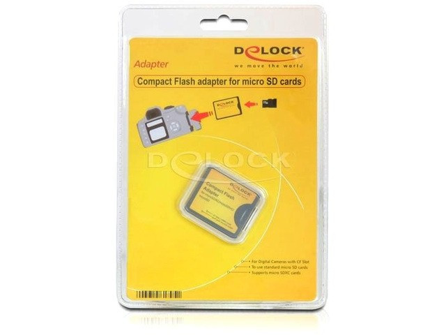 Adapter karty Micro SD/SDHC/XC->CompactFlash 