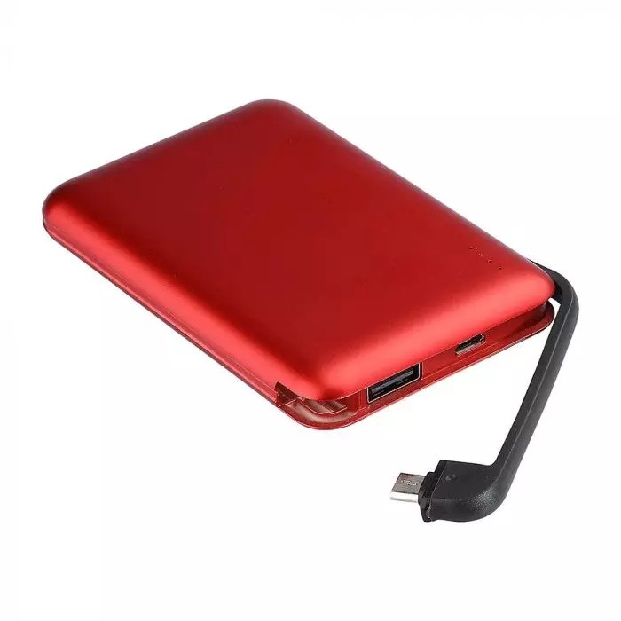 Power Bank 5000 mAh 2.1A Czerwony 