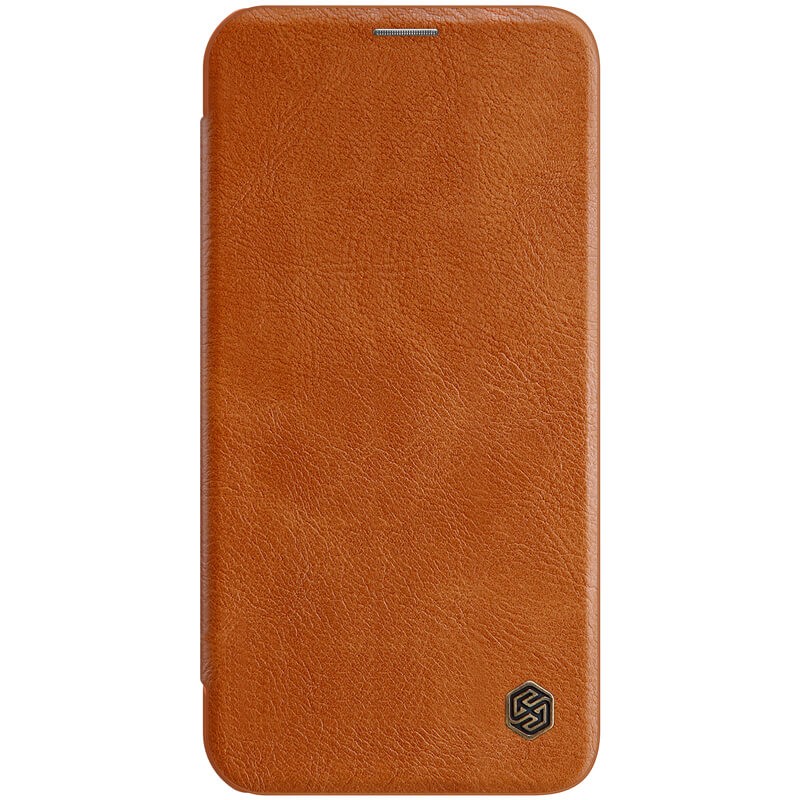 Etui Qin Leather Apple iPhone 12 Mini Brązowe