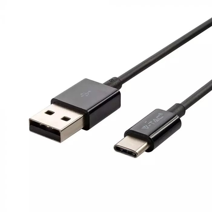 Kabel USB M - USB Typ-C 1m 1.0A Czarny 